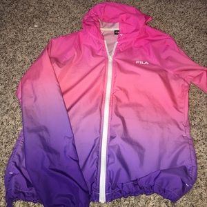 Ombre Fila performance windbreaker